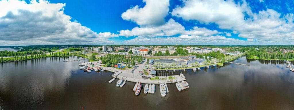 Mikkelin kaupungin satamamaisema.