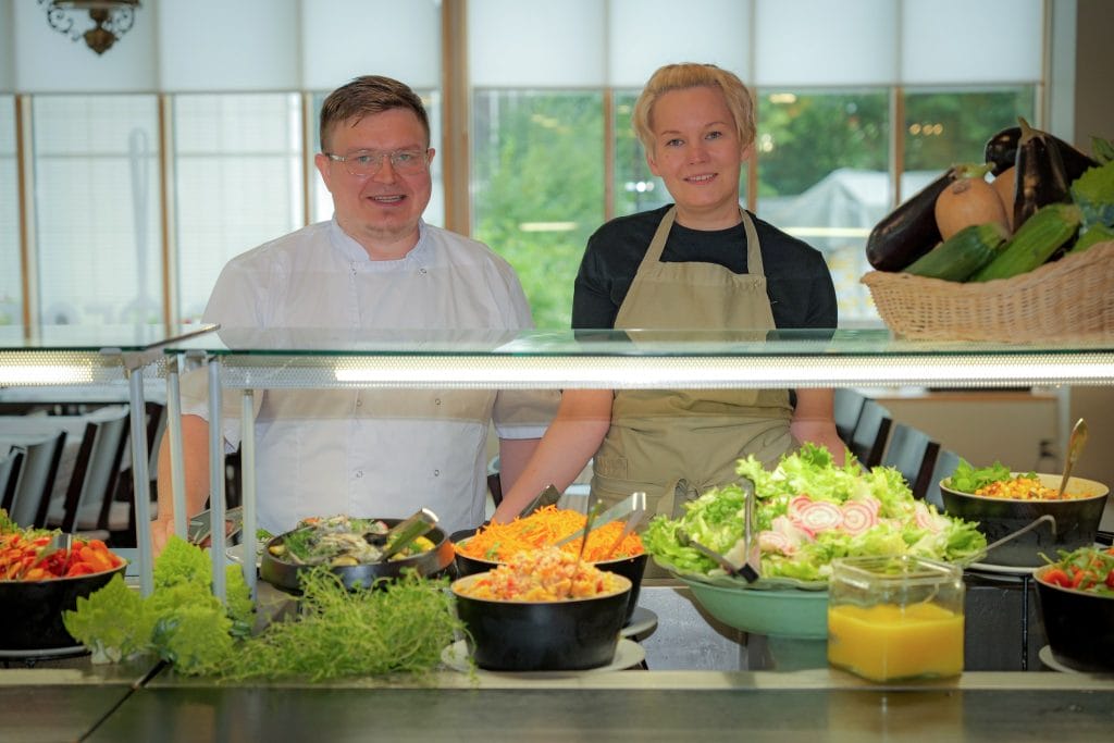 Kuvassa Vaihan yrittäjät Teemu Kaijanen ja Anna-Kaisa Hasanen.