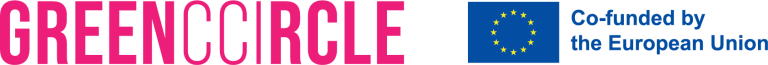 GreenCCIrcle-logo ja EU-lippulogo rinnakkain