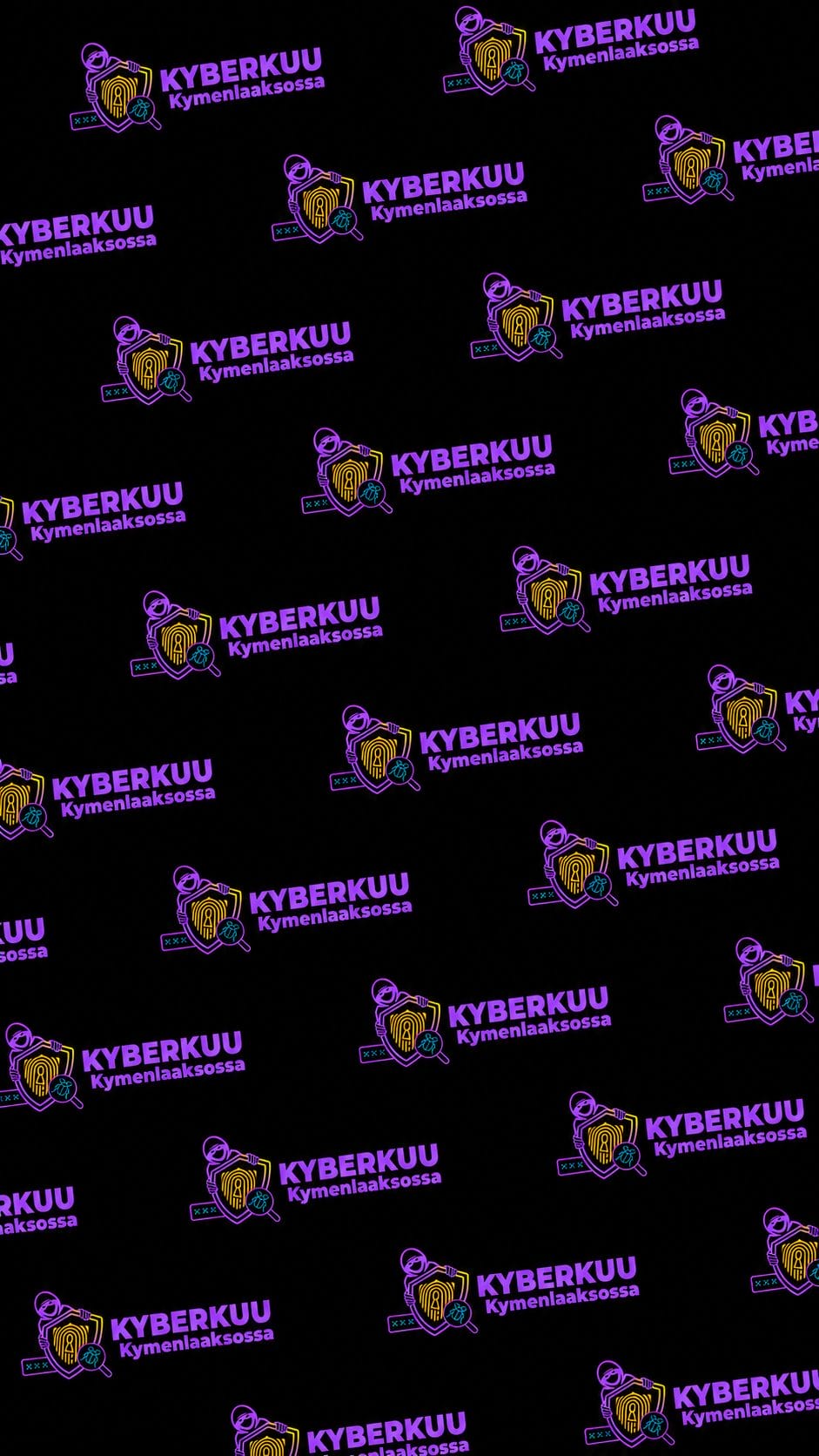 Kyberkuu Kymenlaaksossa 2026, kuvituskuva logoilla.