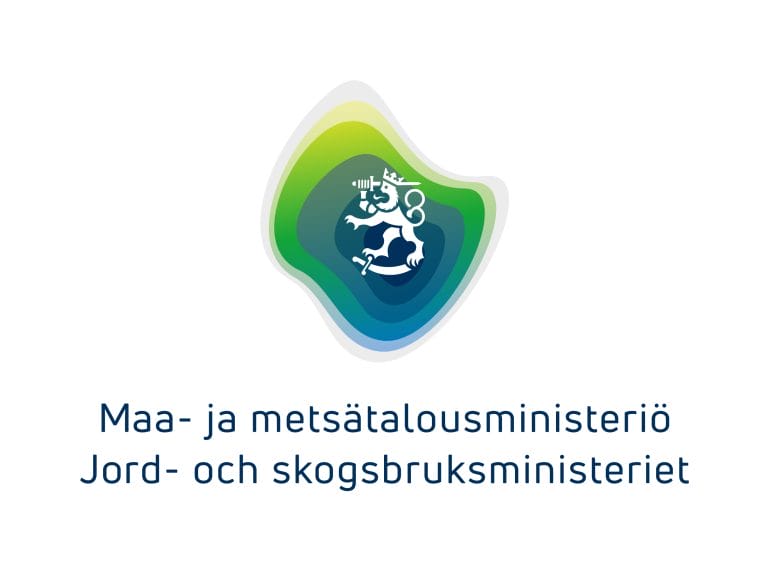 Maa- ja metsätalousministeriön logo.