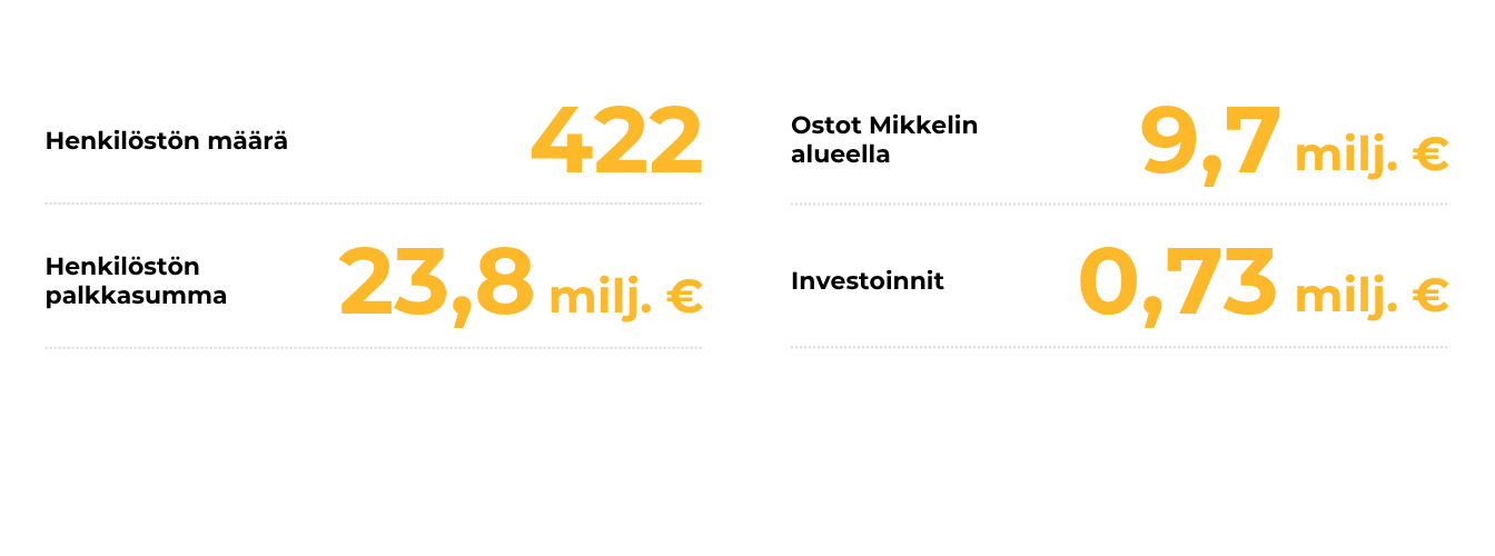 Xamkin elinvoimavaikutukset Mikkelissä 2025