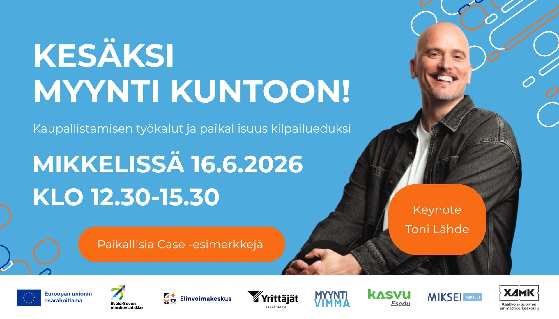 Kesäksi myynti kuntoon tapahtuman mainos.