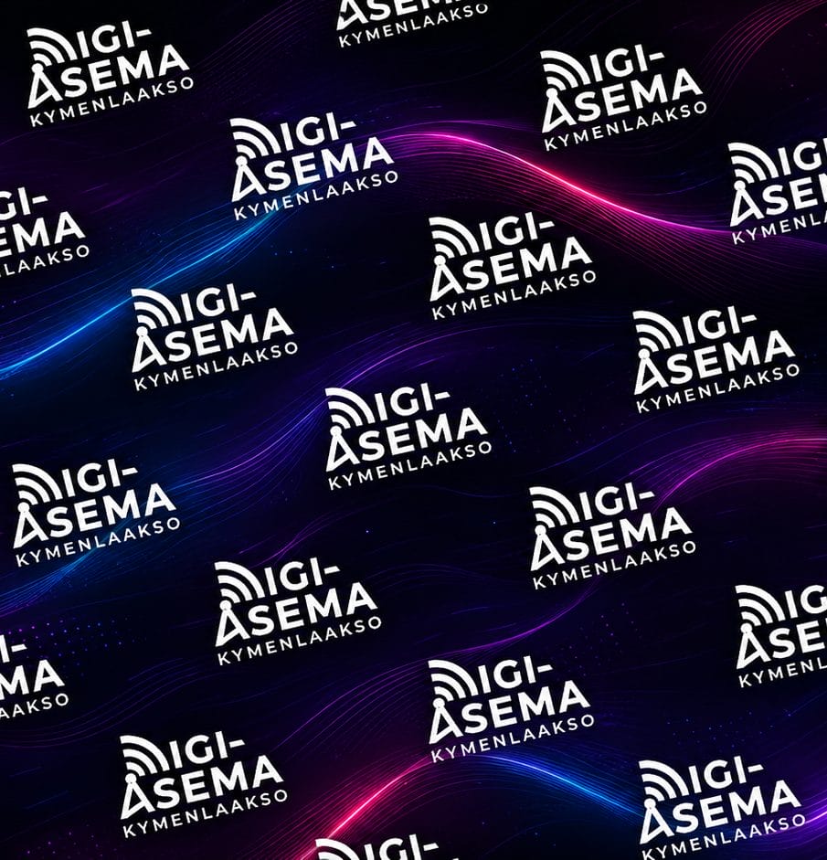 Digiasema Kymenlaakso taustakuvitus