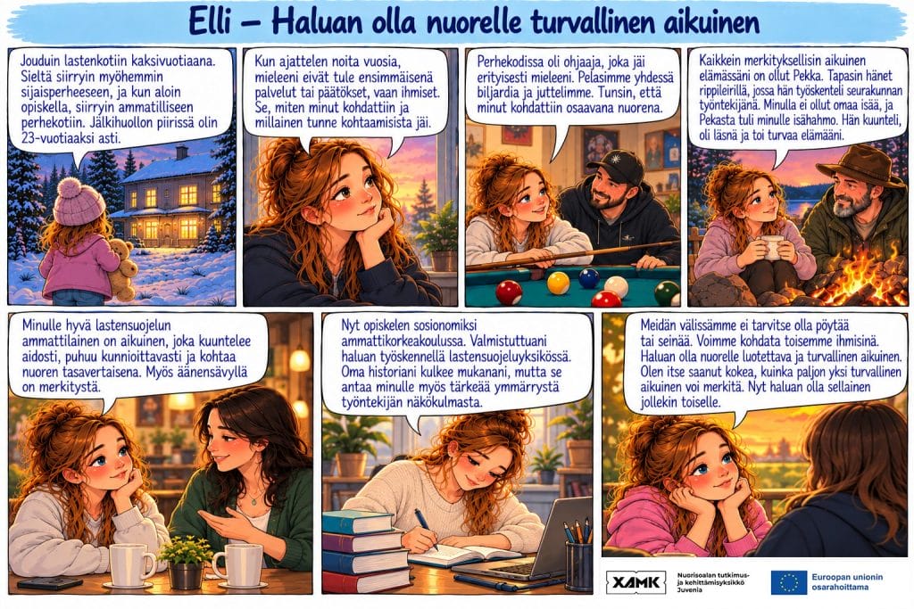Sarjakuva Ellistä.