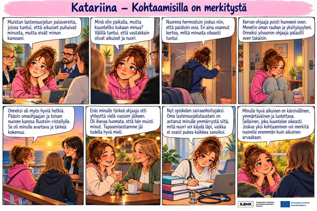 Sarjakuva Katariinasta.