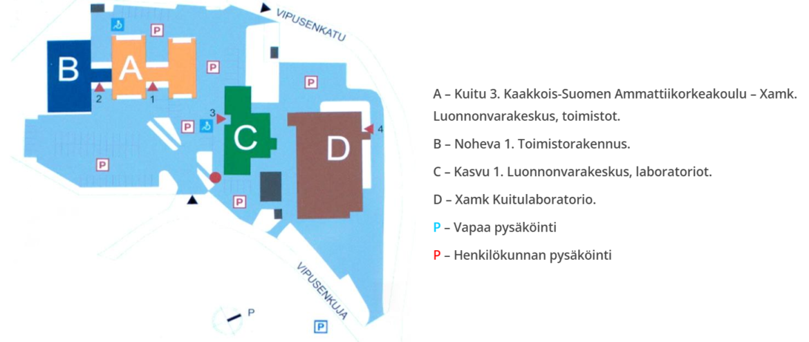 Kartta, Savonlinnan Teknologiapuisto Noheva